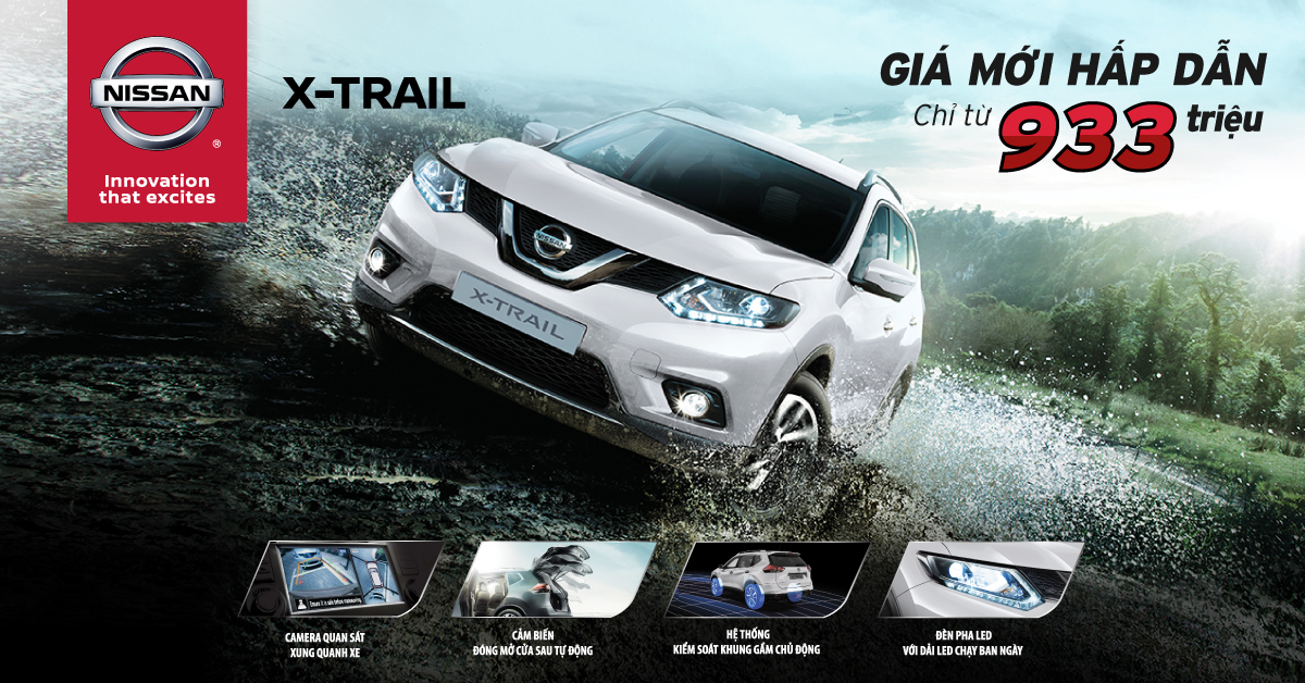 Nissan X-Trail tiếp tục giảm giá tới 85 triệu đồng